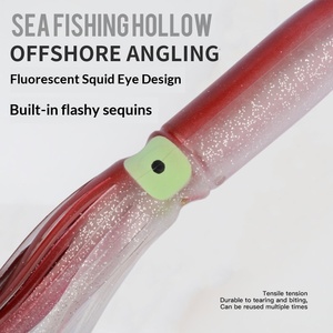 Señuelos <span class=keywords><strong>de</strong></span> pesca marina huecos <span class=keywords><strong>de</strong></span> acero inoxidable Yousya para lubina, con anzuelos, cebo blando, 31 cm <span class=keywords><strong>de</strong></span> largo, 67 g - Product Image 4