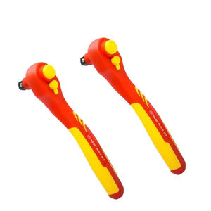 Clé à cliquet métrique professionnelle WEIDA en acier au carbone isolé anti-électrique 30 Nm à mâchoires dentelées, outils VDE pour le bricolage - Product Image 3