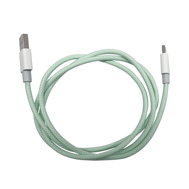 Eco Friendly Green 5A USB a to Type-C Charging Cable for Mobile Phone 100cm Robust Fast Cord