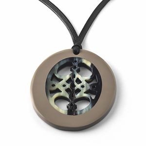 Collier pendentif bohème artisanal en corne de buffle, bijoux de mode écologiques, cadeau, vente en gros - Product Image 4