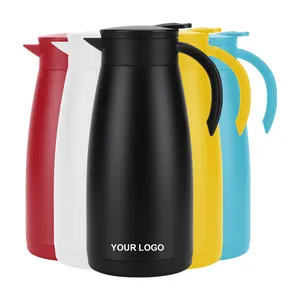 D.KADI Pichet thermos isolé sous vide à double paroi en acier inoxydable eau chaude potable thé thermique bouilloire à café portable carafe