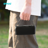 Speaker Bluetooth Nirkabel BWOO Dual Bass Portabel Surround Sound Subwoofer Tahan Air untuk Luar Ruangan, Berkemah, dan Pesta