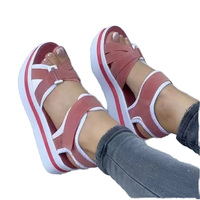 Nouvelles Chaussures pour Femme, Sandales de Plage Plates Épaisses à Bout Ouvert, Sandales d'Extérieur pour Femme