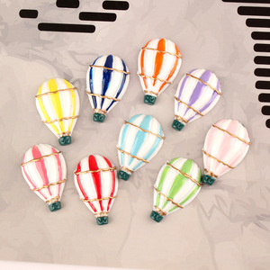 <span class=keywords><strong>Mongolfiera</strong></span> in resina con retro piatto Charms in resina Cabochon per riempitivo di melma capretto fai da te cellulare fermaglio per capelli portachiavi decorazione mestiere - Product Image 3