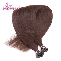 Extensions de cheveux I-Tip 100% cheveux humains Remy alignés sur les cuticules, pointe micro-link, fusion à froid pour salon, vente en gros