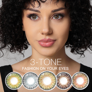 Miễn Phí Mẫu Freshgo Liên Hệ Với Ống Kính Hàng Năm Hàng Tháng Màu Liên Hệ Với 3 Tone Bán Buôn Dia 14.5/14.2/14.0Mm Biểu Tượng Tùy Chỉnh Ống Kính Mắt - Product Image 6