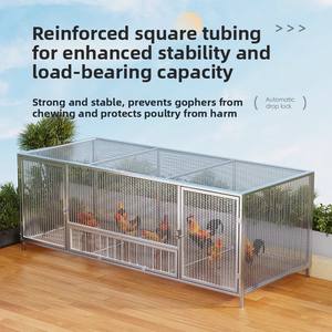 Jaula <span class=keywords><strong>de</strong></span> Malla Metálica con Marco <span class=keywords><strong>de</strong></span> Hierro Extra Grande para Cría <span class=keywords><strong>de</strong></span> Aves <span class=keywords><strong>de</strong></span> Corral, Patos, Perros y <span class=keywords><strong>Palomas</strong></span>, con Bandeja <span class=keywords><strong>de</strong></span> Plástico para Uso Doméstico en Todas las Estaciones - Product Image 4