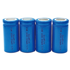 Capable 1200 cycles 3.7v 800mah <span class=keywords><strong>Batterie</strong></span> Li-Ion 16340 800mah <span class=keywords><strong>Rcr123a</strong></span> Cr123a Ventilateurs de lampe de poche Batteries cylindriques au lithium-ion - Product Image 1