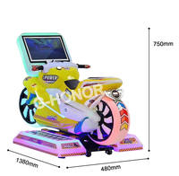 Machine de jeu de pièces de moto électronique, jeux d'arcade pour enfants, simulateur de conduite, Machine de jeu de voiture à pièces