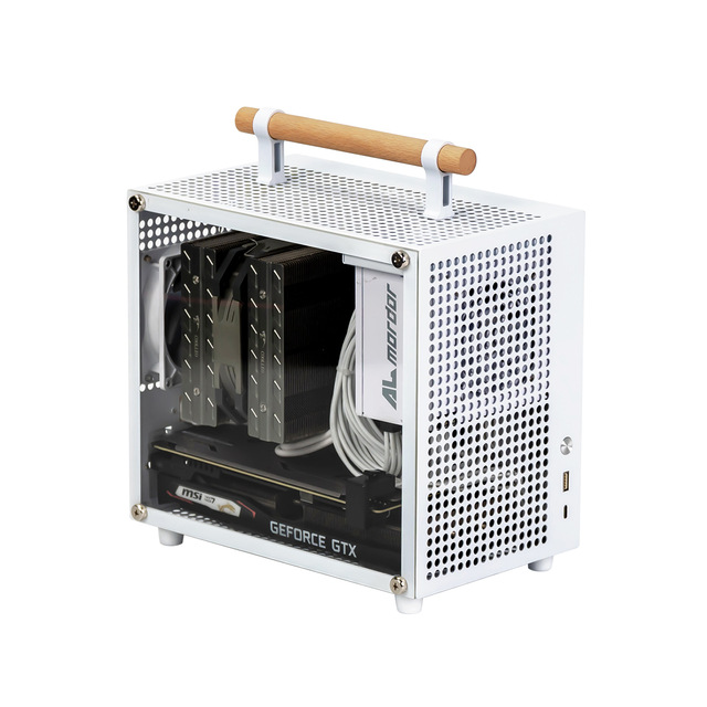 Cold-rolled Steel Little Treasure E70 Mini Portable Desktop Host Case SFX Power Supply Compact Direct-Insert ITX Chassis