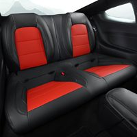 Housse de siège de voiture sur mesure pour Ford Mustang 2015-2024, cuir, ensemble complet, cinq sièges, protection, cuir Napa