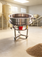 Tamis vibrant pour engrais agricoles en poudre, moteur de traitement alimentaire, tamisage de céréales et de graines, haute précision, acier inoxydable, 220V/380V