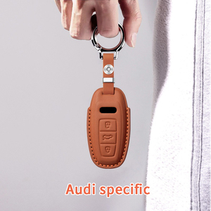 Housse/Sac/Étui à clés de voiture adapté à l'Audi A7, en cuir de vachette pleine fleur, étui à clés haut de gamme et accessoires intérieurs de voiture. - Product Image 4