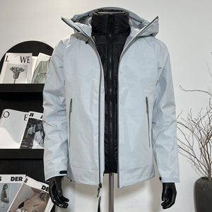 Giacca da Uomo <span class=keywords><strong>GORE</strong></span> di Alta Qualità, Casual, Oversize, Impermeabile, SL Outdoor Arc Sports, con Colletto Alto e Cerniera, in Tessuto Teryx <span class=keywords><strong>TEX</strong></span> - Product Image 1
