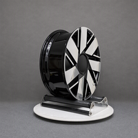 Jantes forgées personnalisées noires brillantes à 10 branches, 17-24 pouces, 5x112 5x114.3 5x120 pour Audi A7 BMW Série 6 Mercedes CLS