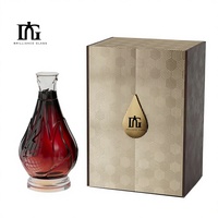 Boîte cadeau haut de gamme exquise avec laminage mat pour spiritueux de luxe et bouteilles premium