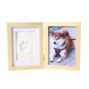 Cross-Border gỗ Pet inkpad lưu niệm dấu chân chó mèo chân tem Bảng khung ảnh tự làm bộ sưu tập bán buôn - Product Image 3