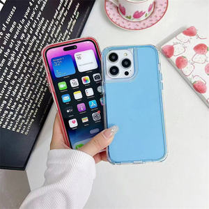 Funda de Teléfono Híbrida de TPU y Acrílico 2 en 1 de Lichicase, <span class=keywords><strong>Precio</strong></span> al por Mayor, para <span class=keywords><strong>iPhone</strong></span> 17, 17 Air, 17 Pro, 17 Pro Max, Cubierta Trasera Transparente - Product Image 5