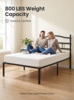 Fabrikverkauf: Einzelbett mit Eisenrahmen, Kopfteil und leerer Verpackung – ideal für Hotels, Krankenhäuser, Apartments, Suiten und Schulen