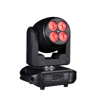 Luz de Escenario Profesional LED RGBWA/UV 6 en 1 de 50W con Cabezal Móvil Giratorio, DMX512, IP33, para DJ, Fiestas, KTV, Discotecas y Clubes
