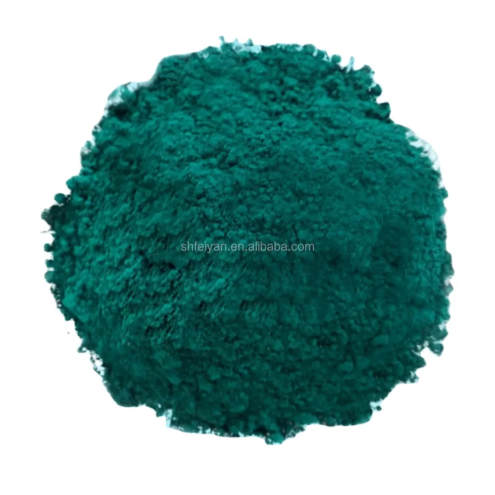 Pigmentos de tinta a base de agua polvo verde 7 color ftalocianina, imprimación de automóvil de alto grado, pintura para exteriores, etc.
