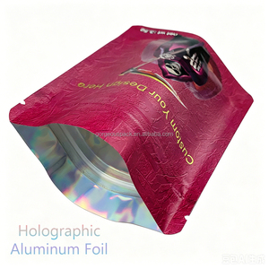 Bolsa de Embalaje de Plástico Mylar Personalizada con Estampado en Caliente, Relieve, UV Localizado y Holográfico, 3.5g, con Cierre Zip, a Prueba de Olores, Tipo Stand Up Pouch - Product Image 4
