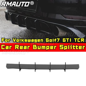 ชุดแต่งกันชนหลังสำหรับ Volkswagen Golf 7/7.5 GTI TCR สีดำเงา สไตล์สปอร์ต พร้อมดิฟฟิวเซอร์กันชนหลัง อุปกรณ์ตกแต่งรถยนต์ - Product Image 2