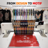 Machine à broder à 12 couleurs avec paillettes thermocollantes pour la création de motifs brillants