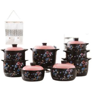 Cazuela de <span class=keywords><strong>Boutique</strong></span> resistente a altas temperaturas, olla para sopa con tapa, olla para estofado, Cerámica coreana, estufa de gas, cazuela para sopa de casa - Product Image 5