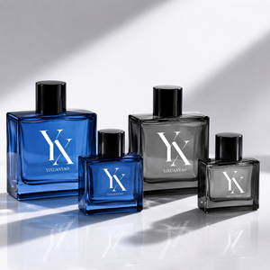 Perfume de Lujo Eau De Parfum 100ML 50ML Elegante Botella de Perfume de Vidrio Azul <span class=keywords><strong>para</strong></span> Hombre y <span class=keywords><strong>Mujer</strong></span> - Product Image 4