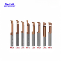 Fraise à micro-alésage en carbure de tungstène MTR 0,6-5 mm à changement rapide pour trous de petite taille, outil d'alésage pour acier inoxydable