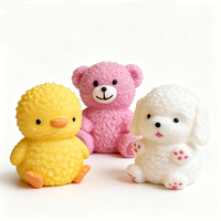Peluche Ours en peluche, Chiot, Canard jaune, Texture boueuse, Jouet anti-stress à rebond lent, à presser, pour enfants et adultes