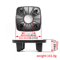 Schwarzes Kissen polster Zentr ier kissen Gummi-Vibrations pads Geräusch reduzierende Isolation matte