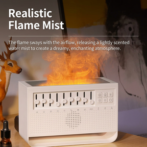 TAYYI Flammen-Aroma-Diffusor Ultraschall Tischgerät LED-Licht App-Steuerung USB Ätherisches Öl Diffusor - Product Image 5