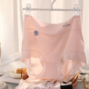 Bragas de encaje abdominal de cintura alta para mujer, bragas sin costuras, ropa interior de algodón de talla grande para mujer - Product Image 4