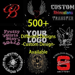 Mặt Cười <span class=keywords><strong>Rhinestone</strong></span> Hoodie Logo Sắt Trên <span class=keywords><strong>Rhinestone</strong></span> Hotfix Nhiệt <span class=keywords><strong>Rhinestone</strong></span> Chuyển, Sticker Cho T-Shirts Cô Gái Của Quần Áo - Product Image 5