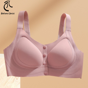 Fermeture <span class=keywords><strong>avant</strong></span> 3/4 tasses Anti-affaissement sans fil grossesse allaitement soutien soutien-gorge coussinets amovibles Spandex/Nylon matériel mille - Product Image 1