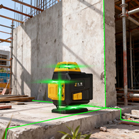 Niveau laser GuangChen 16 lignes à faisceau vert 3D 4D, auto-nivelant, pour pose de carrelage mural et au sol, outil de construction