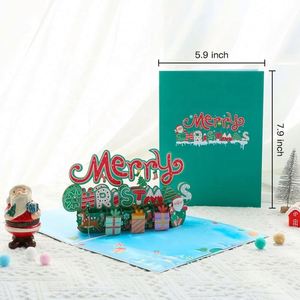 Joyeux Noël en lettres, carte de vœux pop-up avec carte de message - Product Image 3