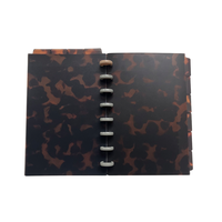 Classeur A5 à 6 anneaux en plastique PP avec séparateurs de pages indexés, couleur et logo personnalisables pour agenda et carnet de planification