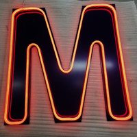 Décoration murale avec fausse lampe au néon personnalisée Enseigne lumineuse au néon en acrylique avec lettres pour magasin de détail