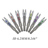 Encoches lumineuses Multi Size Archery Hunting LED Nocks .204 "/.246"/.300 "Flèche automatique LED Nocks Flèches en carbone