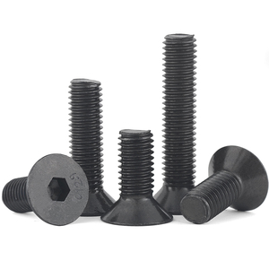 Alta resistenza 12.9 acciaio al titanio <span class=keywords><strong>M5</strong></span> dimensione del filo svasato viti esagonali 4mm-10mm lunghezze a <span class=keywords><strong>testa</strong></span> piatta bulloni a tazza M3 M20 - Product Image 4