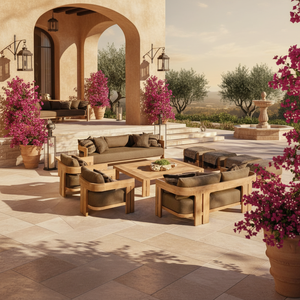 Ensemble de canapés de jardin en aluminium de haute qualité, imperméable et durable, pour villa, jardin, balcon, piscine - Product Image 3