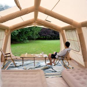 <span class=keywords><strong>Tente</strong></span> familiale d'extérieur <span class=keywords><strong>de</strong></span> 13,68 mètres carrés pour le <span class=keywords><strong>camping</strong></span>, <span class=keywords><strong>toile</strong></span> Oxford imperméable avec fonction gonflable en coton aérien pour le glamping - Product Image 3