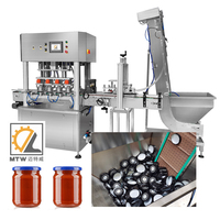 Machine de capsulage sous vide à vapeur MTW automatique pneumatique twist off bocal en verre bouteille bouchons en métal