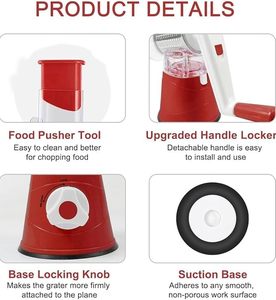 Venta al por mayor de acero inoxidable multi-función Manual rotativo queso rebanador de verduras cortador Chopper utensilios de cocina y Gadgets - Product Image 4