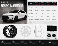 Nuevas Llantas ZL Ligeras de Aleación de Aluminio Forjado, Diseño Cóncavo Monobloque Premium, 40 mm ET, para BYD Tang, Song, Yuan, Atto 3, 18-21 Pulgadas