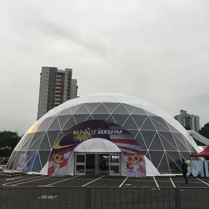 Tenda Igloo Prefab besar tahan lama, untuk penyimpanan tenda kubah kinerja luar ruangan