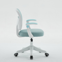 Chaise d'étude ergonomique pour enfants, tissu en maille bleu clair, chaise d'étudiant confortable pour la maison et la salle d'étude